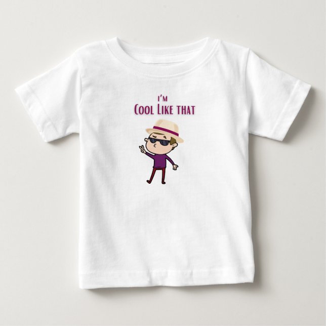 Pour Bébé Je suis cool comme un t-shirt pops (Devant)