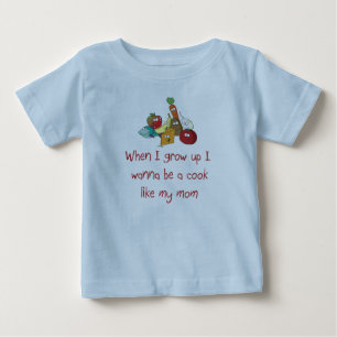 Pour Bébé Je veux être un cuisinier comme mon T-shirt de