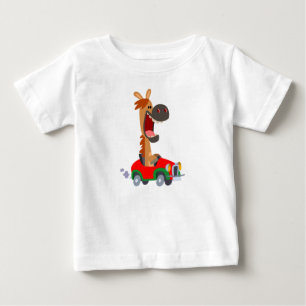 Pour Bébé Joli T-shirt Cheval Motorisé Cartoon