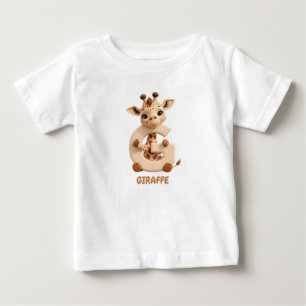 Pour Bébé Joli T-Shirt Lettre G Girafe Enfants Alphab Anim