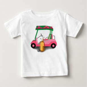 Pour Bébé Joli T-Shirt Rose Panier de Golf