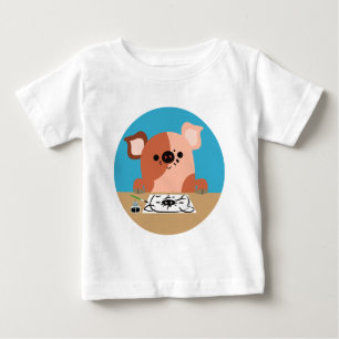 Pour Bébé Jolie caricature dessin Piglet Baby T-shirt