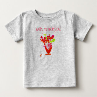 Pour Bébé Joyeuse fête des mères/ Fleurs 'navase T-Shirt