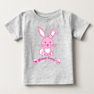 Pour Bébé Joyeux T-shirt oeufs de lapin lapin de Pâques