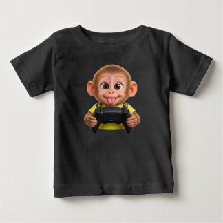 Pour Bébé Kids' T-shirt – Playful monkey play