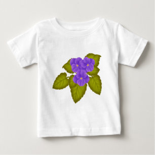 Pour Bébé Le T-shirt des enfants pourpres de violettes