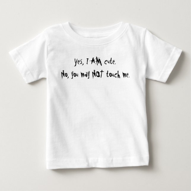 Pour Bébé Ne me touchez pas au T-shirt Toddler (Devant)