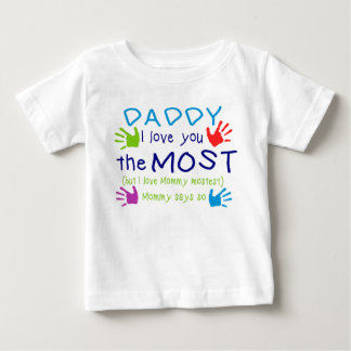 Pour Bébé Papa du T-shirt de l'enfant je t'aime