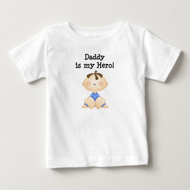 Pour Bébé Papa est mon t-shirt Hero (Devant)