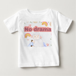 Pour Bébé Pas de drame mignon mouton esthétique T-shirt