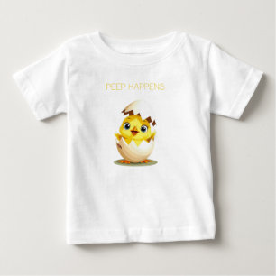 Pour Bébé Peep Happens" Jote Chick Baby T-shirt