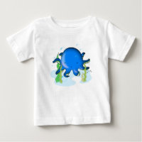 Petit T-shirt mignon de poulpe