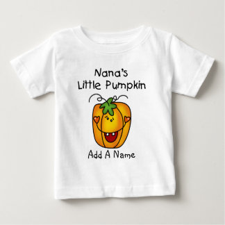 Pour Bébé Peu de T-shirt du citrouille de Nana personnalisée