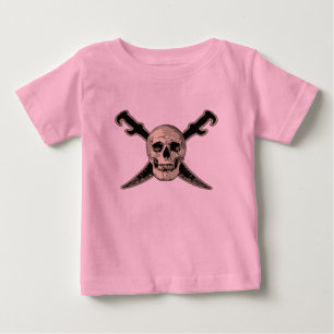 Pour Bébé Pirate (Crâne) - T-shirt Baby Fine Jersey