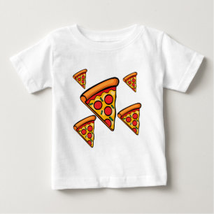 Pour Bébé Pizza Friday Design - Baby Fine Jersey T-Shirt