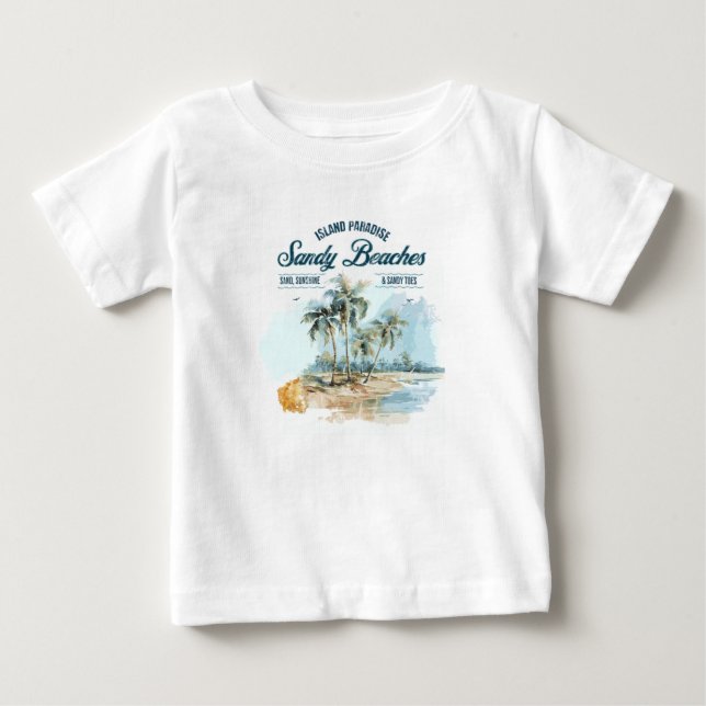 Pour Bébé Plages de sable T-shirt enfant (Devant)