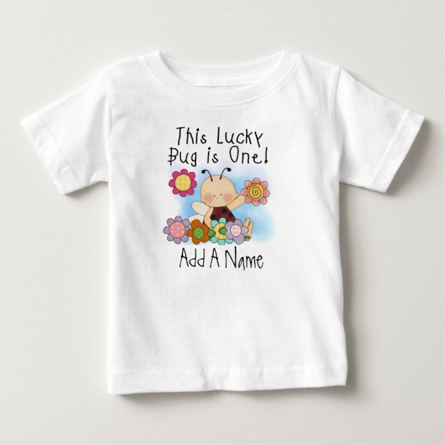Pour Bébé Premier T-shirt personnalisé d'anniversaire (Devant)