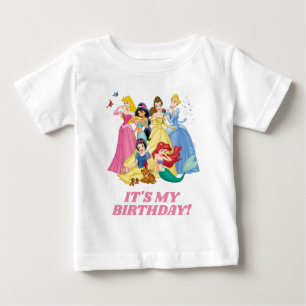 Pour Bébé Princesse Disney C'est mon T-shirt d'anniversai