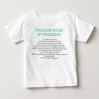 Pour Bébé Règles d'enfant en bas âge de T-shirt de