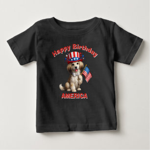 Pour Bébé Saluki (2aa) T-Shirt Enfant Patriotique