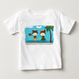 Pour Bébé Singes appréciant des vacances dans le T-shirt de
