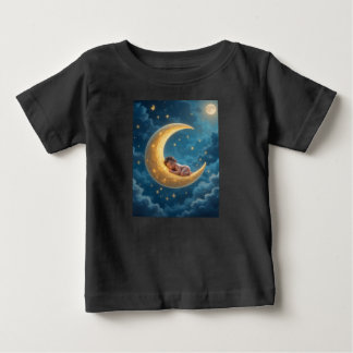 Pour Bébé Sleepy baby moon T-Shirt