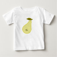 T-shirt avec poire mignonne