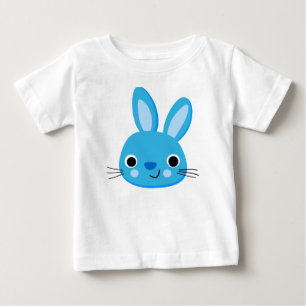 Pour Bébé T-shirt Baby Boy Rabbit Bleu Cute