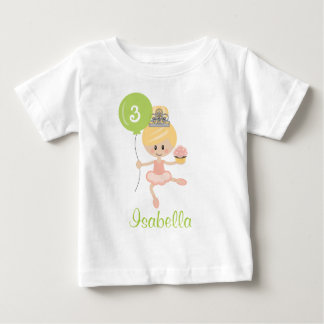 Pour Bébé T-shirt Ballerina Birthday Toddler Blonde