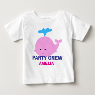 Pour Bébé T-shirt Beach Party, T-shirt Graphique de baleine 