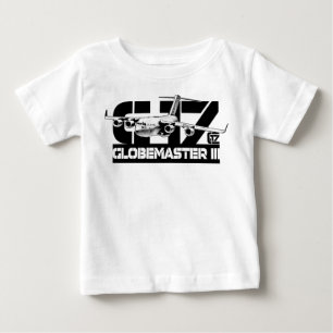 Pour Bébé T-shirt C-17 Globemaster III Baby Romper