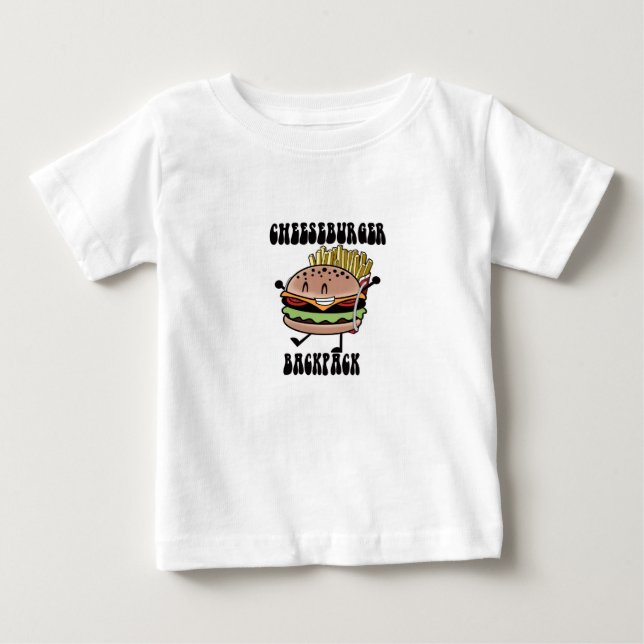 Pour Bébé T-shirt Cheeseburger Backpack (Devant)