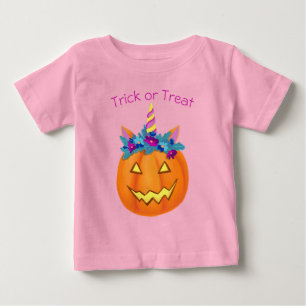 Pour Bébé T-shirt Citrouille Halloween Funny Jack-o'-lantern