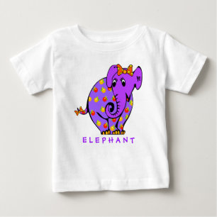 Pour Bébé T-shirt coloré d'enfant en bas âge d'ÉLÉPHANT