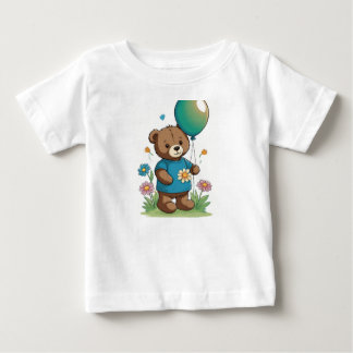 Pour Bébé T-Shirt Cosy Ours dans le pré