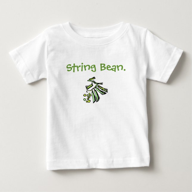Pour Bébé T-shirt de bébé/enfant en bas âge d'haricot vert (Devant)