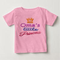 T-shirt de la petite princesse de Oma Baby Toddler