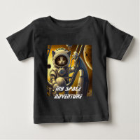 T-shirt de l'astronaute de chat personnalisé