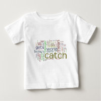 T-shirt de nourrisson de nuage de mot de Tom