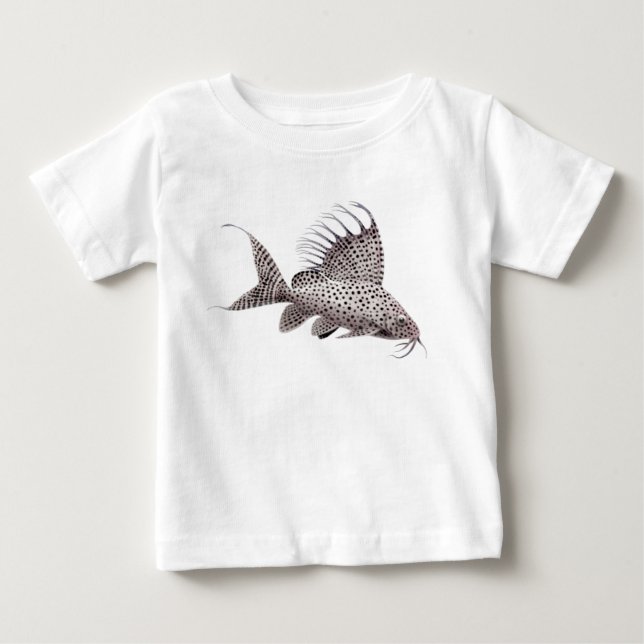 Pour Bébé T-shirt de nourrisson de poisson-chat de (Devant)