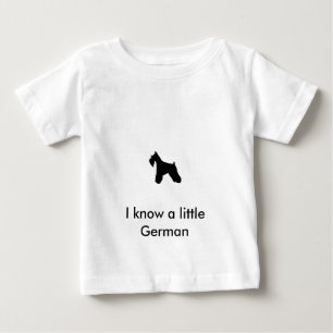 Pour Bébé T-shirt de nourrisson de Schnauzer miniature