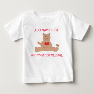Pour Bébé T-shirt de nourrisson de Valentine d'ours