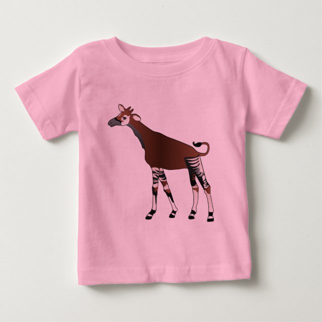 Pour Bébé T-shirt de nourrisson d'okapi (Devant)