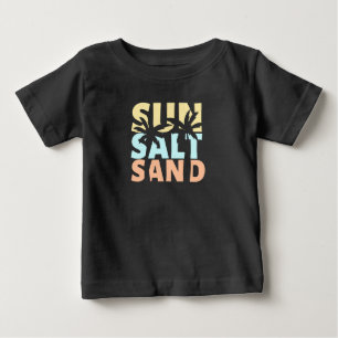 Pour Bébé T-shirt d'été de la plage de sable de soleil