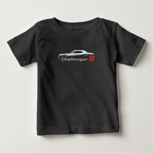 Pour Bébé T-Shirt Drapeau Américain Dodge Challenger Muscle 