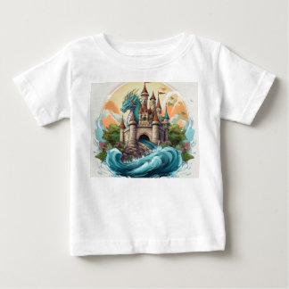 Pour Bébé T-shirt du château magique et dragon