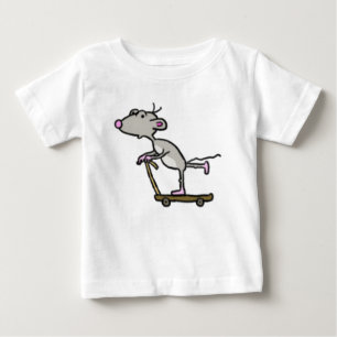 Pour Bébé T-shirt du ` s d'enfant de souris de scooter
