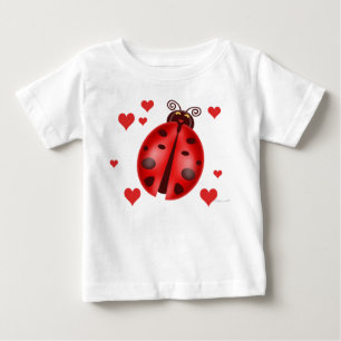Pour Bébé T-shirt enfant de Ladybug Hearts