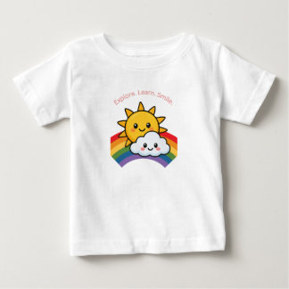 Pour Bébé t-shirt Enfants Explorez. Apprenez. Souriez