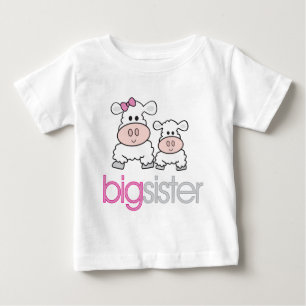 Pour Bébé T-shirt Faire-part Grosse Soeur Mouton Grossesse